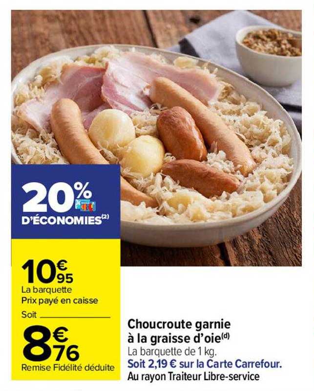 choucroute garnie à la graisse d'oie