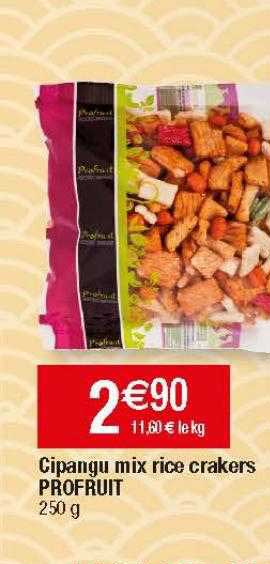 cipangu mix rice crakers profruit