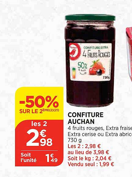 Confiture Auchan