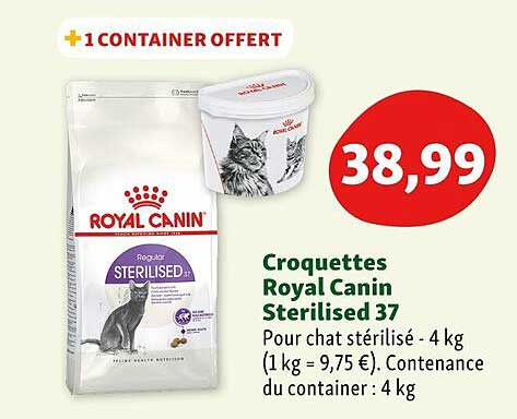 croquettes royal canin sterilised 37