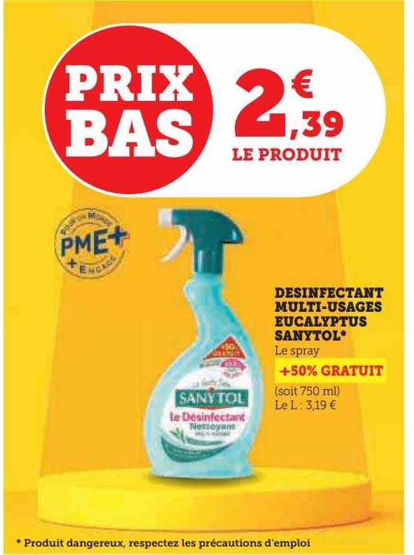 desinfectant multi-usages eucalyptus sanytol