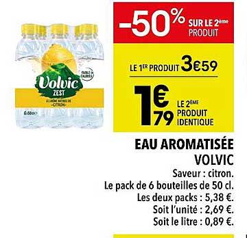 Eau Aromatisée Volvic