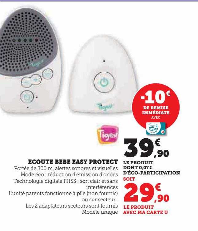 écoute bébé easy protect tigex