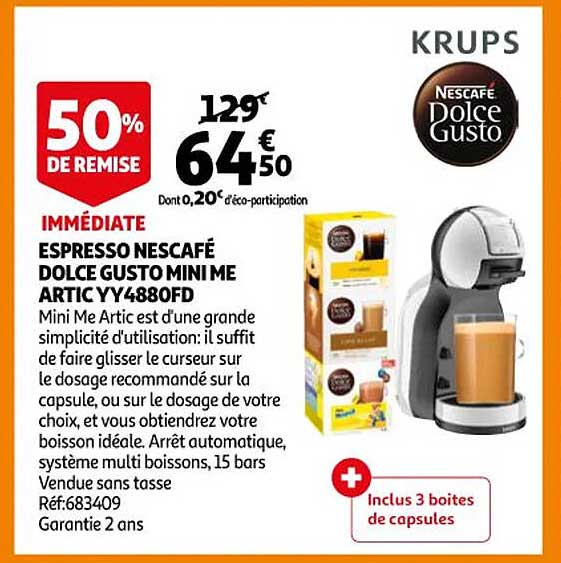 espresso nescafé dolce gusto mini me artic yy4880fd