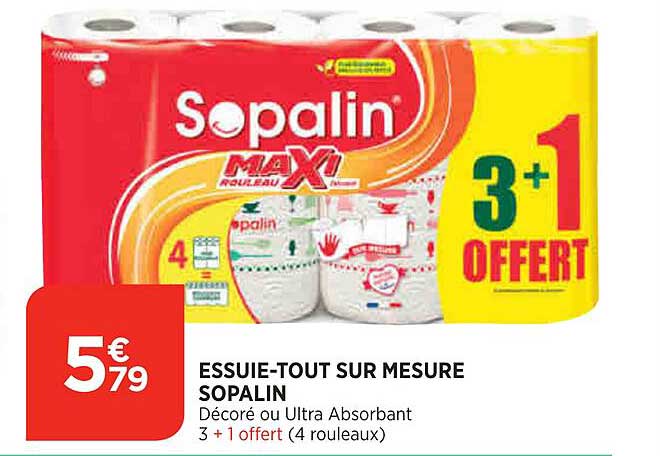 essuie-tout sur mesure sopalin