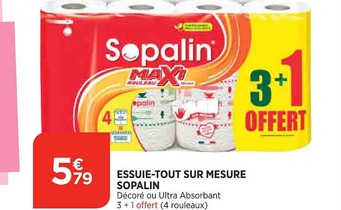 essuie-tout sur mesure sopalin