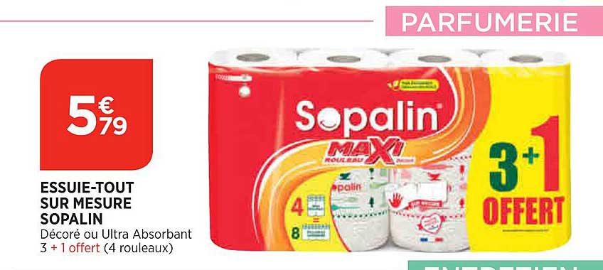 essuie-tout sur mesure sopalin