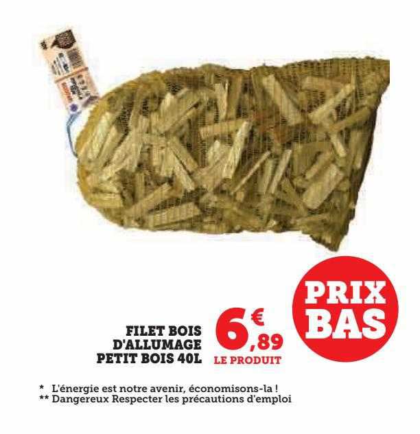 Filet Bois D'allumage Petit Bois 40 L