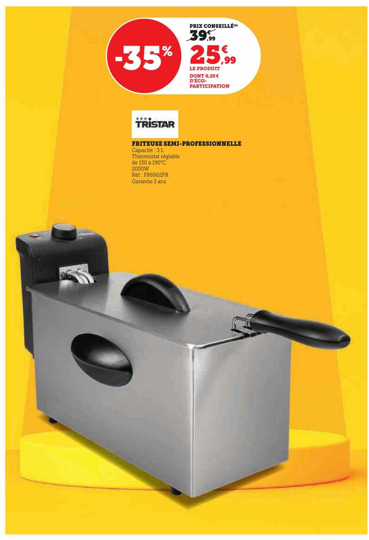 friteuse semi professionnelle tristar
