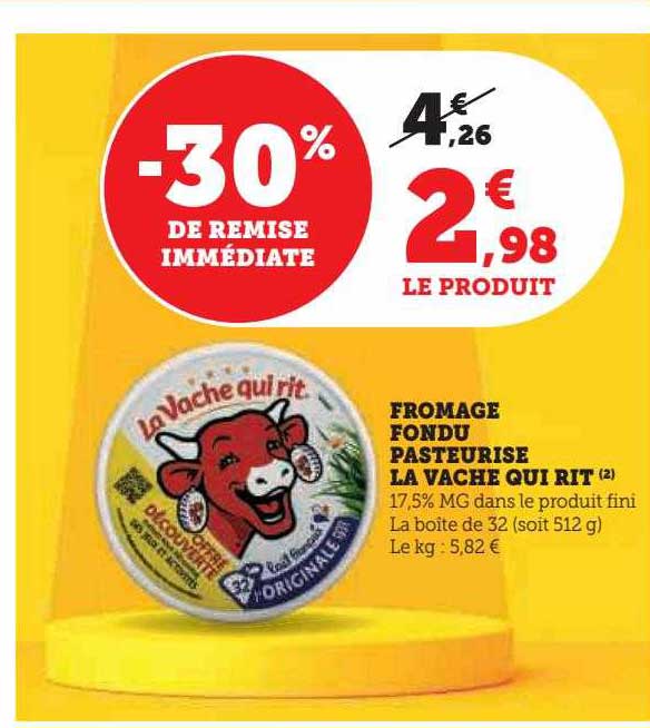 fromage fondu pasteurisé la vach qui rit