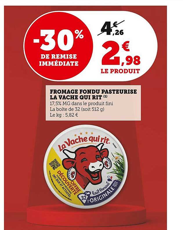 fromage fondu pasteurisé la vache qui rit