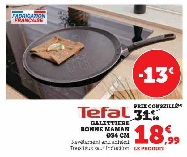 galettière bonne maman ø 34 cm tefal