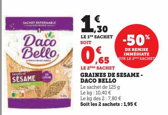 graines de sésame - daco bello