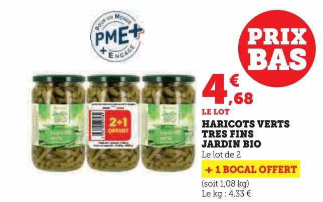 haricots verts très fins jardin bio