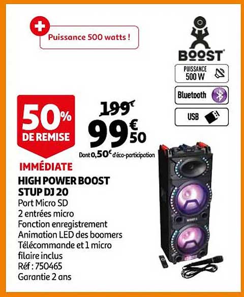 high power boost stup dj 20
