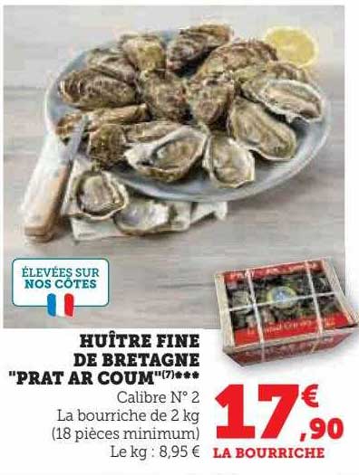huître fine de bretagne "prat ar coum"
