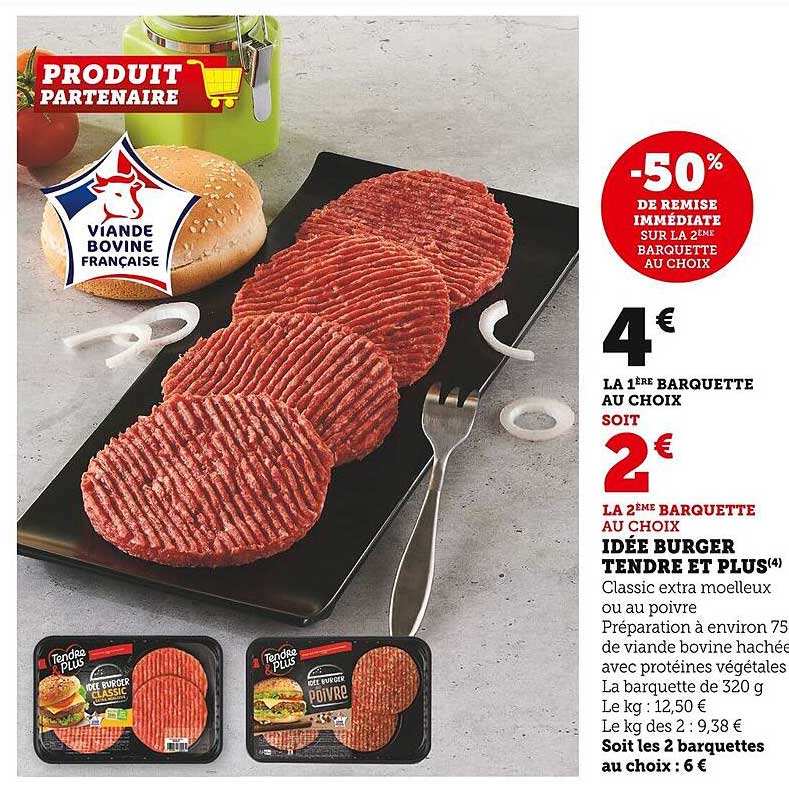 idée burger tendre et plus