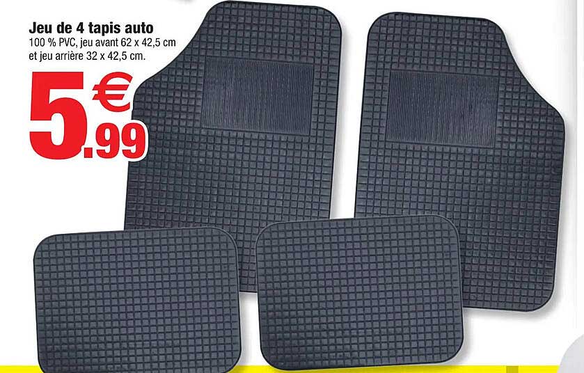 Jeu De 4 Tapis Auto
