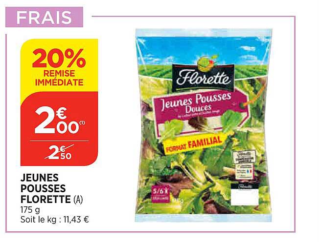 jeunes pousses florette