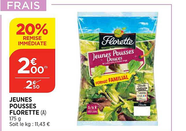 jeunes pousses florette