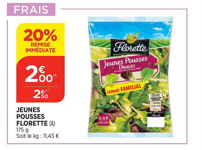 jeunes pousses florette