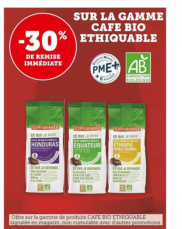 La Gamme Café Bio éthiquable