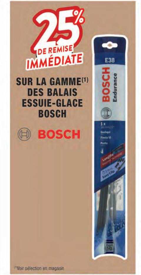 la gamme des balais essuie-glace bosch