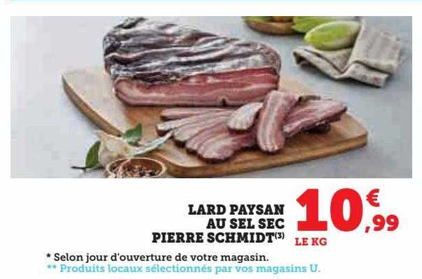 lard paysan au sel sec pierre schmidt