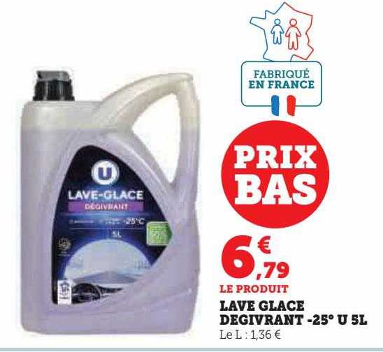 lave glace dégivrant -25° u 5 l
