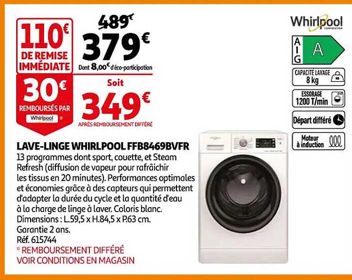 lave-linge whirlpool ffb8469bvfr