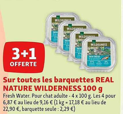 les barquettes real nature wilderness 100 g