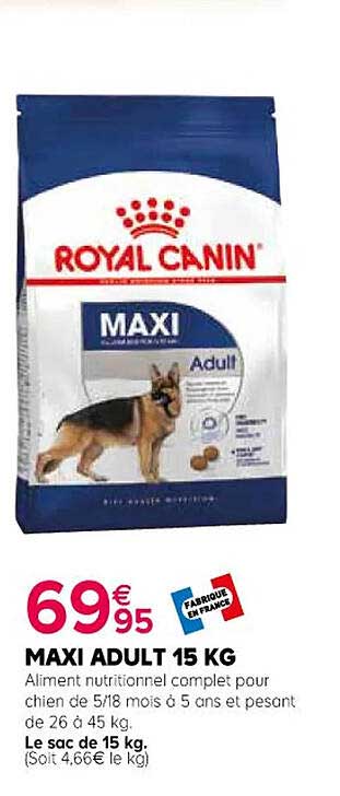 maxi adult 15 kg royal canin