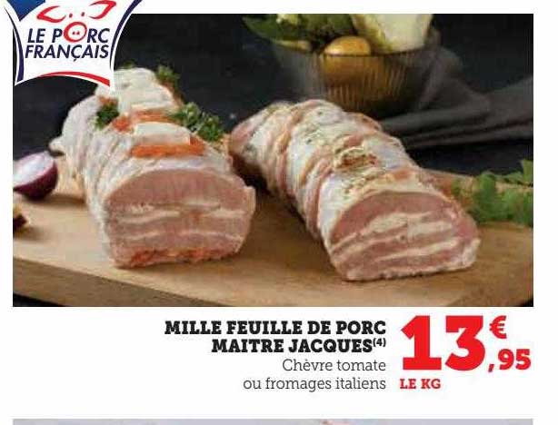 mille feuille de porc maître jacques