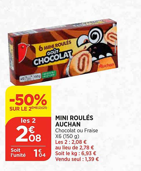 Mini Roulés Auchan