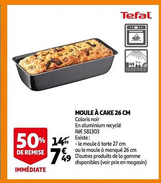 Moule à Cake 26 Cm Tefal