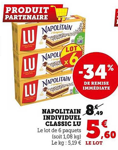 Napolitain Individuel Classic Lu