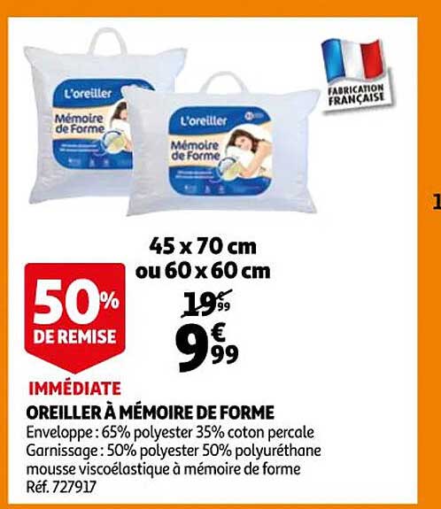 Oreiller à Mémoire De Forme