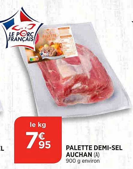 palette demi-sel auchan