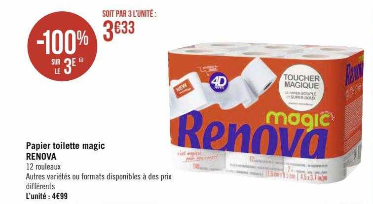 Papier Toilette Magic Renova
