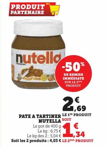 Pâte à Tartiner Nutella