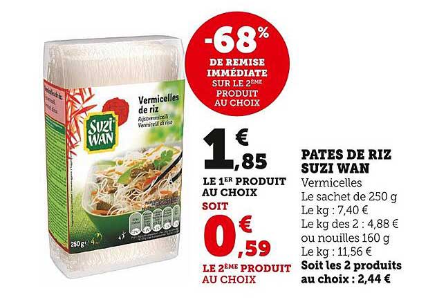 pâtes de riz suzi wan