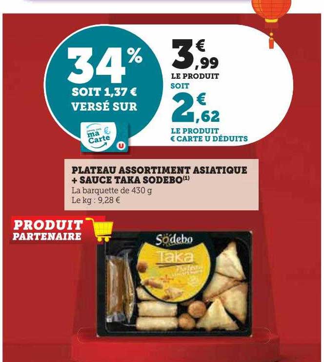 plateau assortiment asiatique + sauce taka sodebo