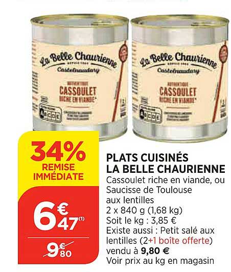 Plats Cuisinés La Belle Chaurienne