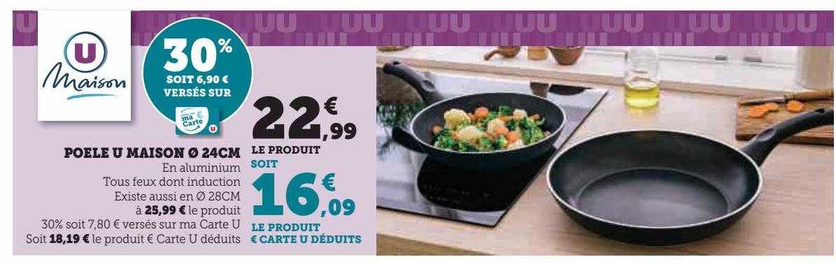 poêle u maison ø24 cm u maison