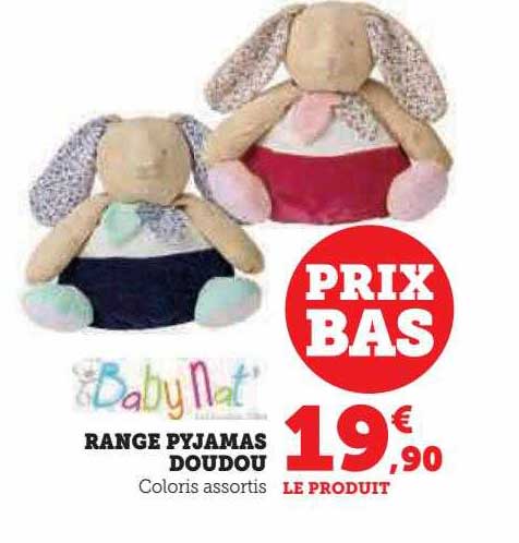 Range Pyjamas Doudou Baby Nat'