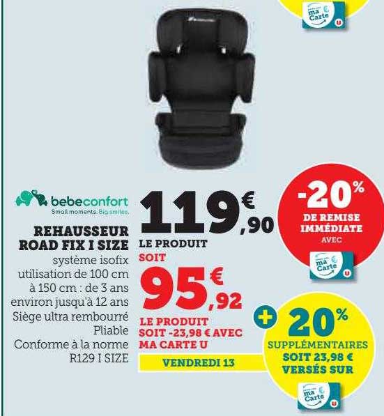 rehausseur road fix i size bebeconfort