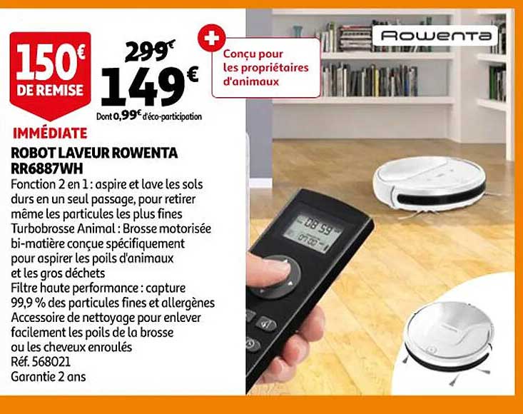 Robot Laveur Rowenta Rr6887wh