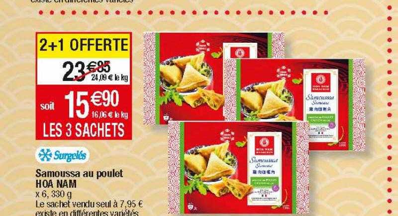 samoussa au poulet hoa nam