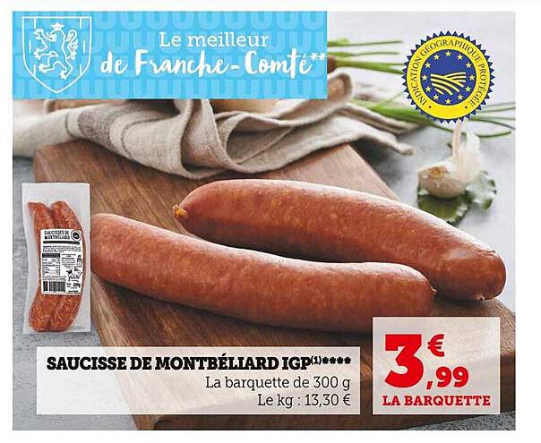 Saucisse De Montbéliard Igp