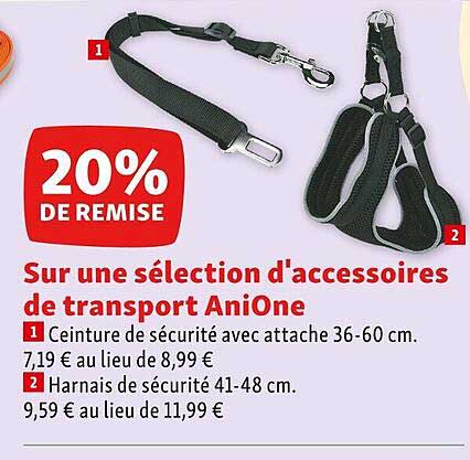sélection d'accessoires de transport anione